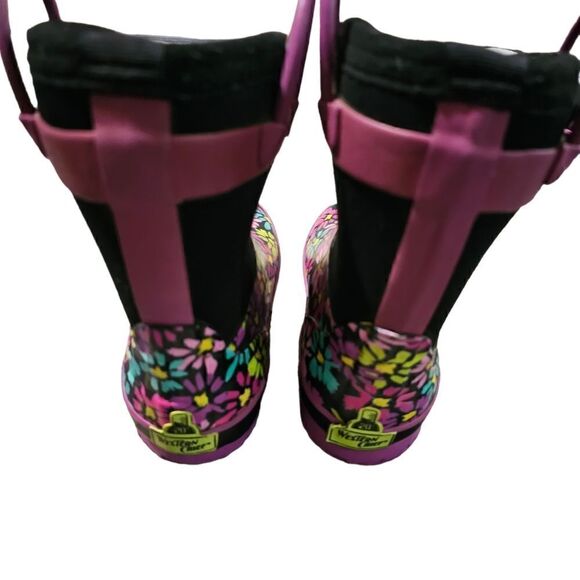 Kid's WESTERN CHIEF Insulated Floral Watsr Boots Size 11/12 - Picture 7 of 8